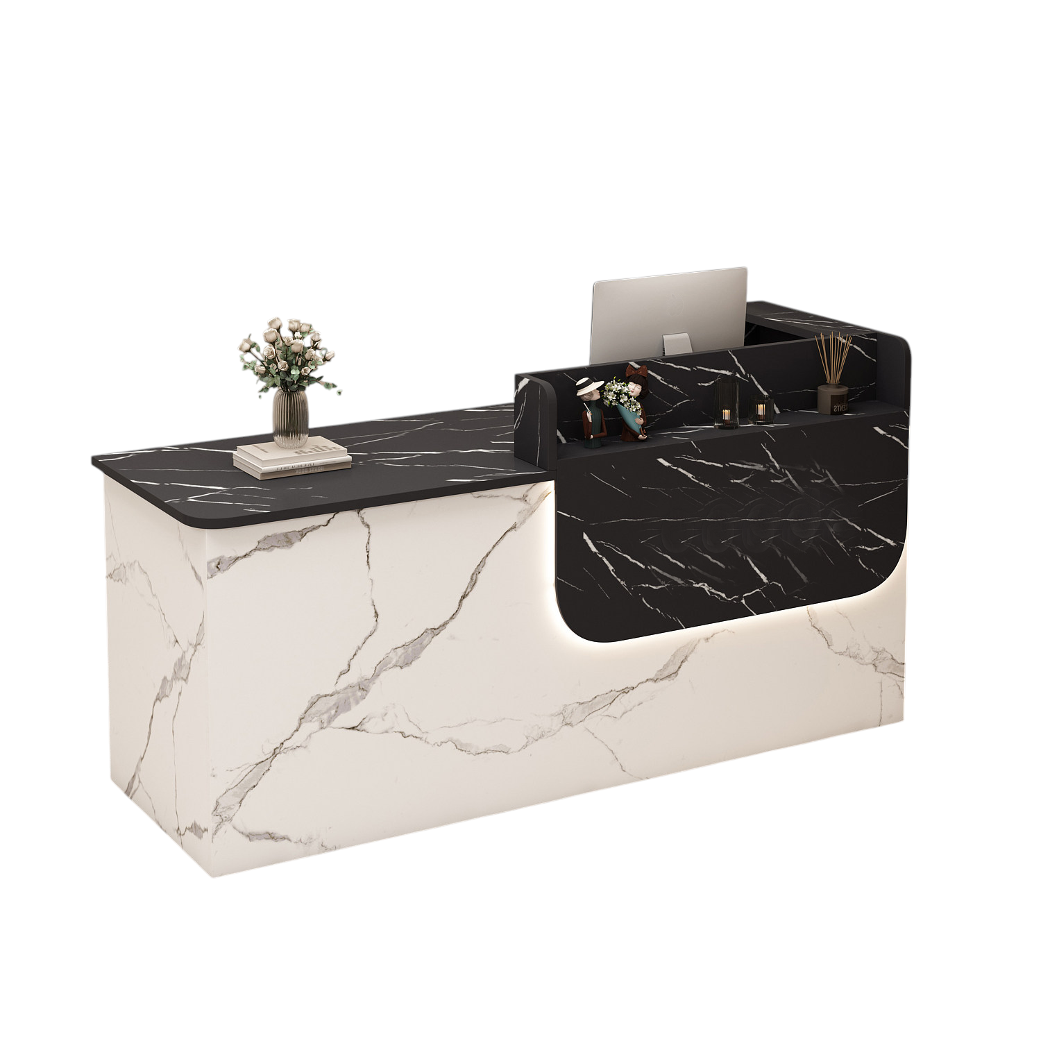 Corporate Reception Desk Hotel Lobby Counter Boutique Bar Desk Compact Salon