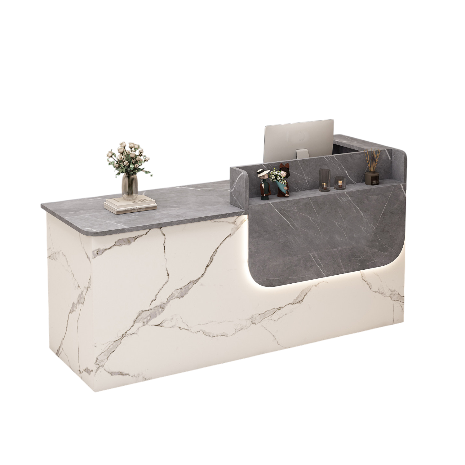 Corporate Reception Desk Hotel Lobby Counter Boutique Bar Desk Compact Salon