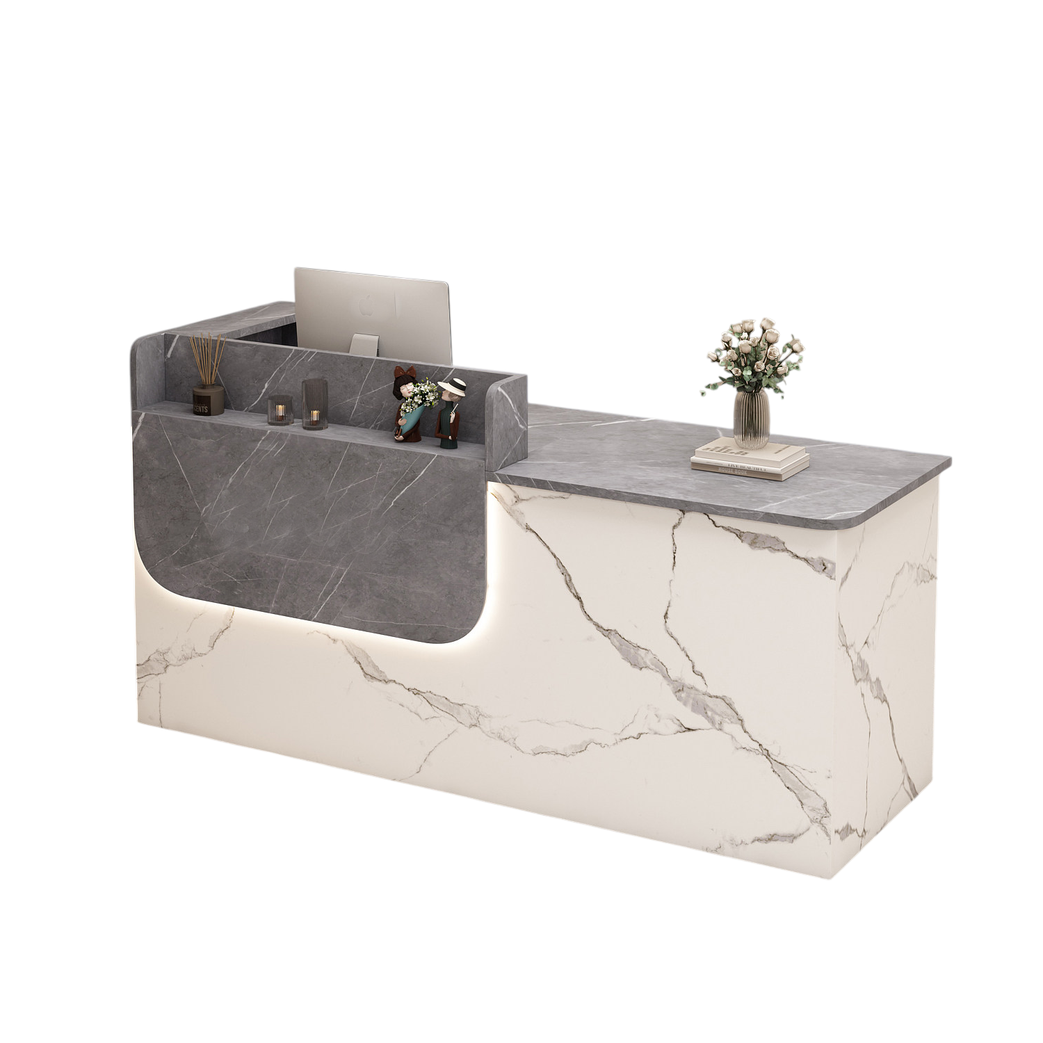 Corporate Reception Desk Hotel Lobby Counter Boutique Bar Desk Compact Salon