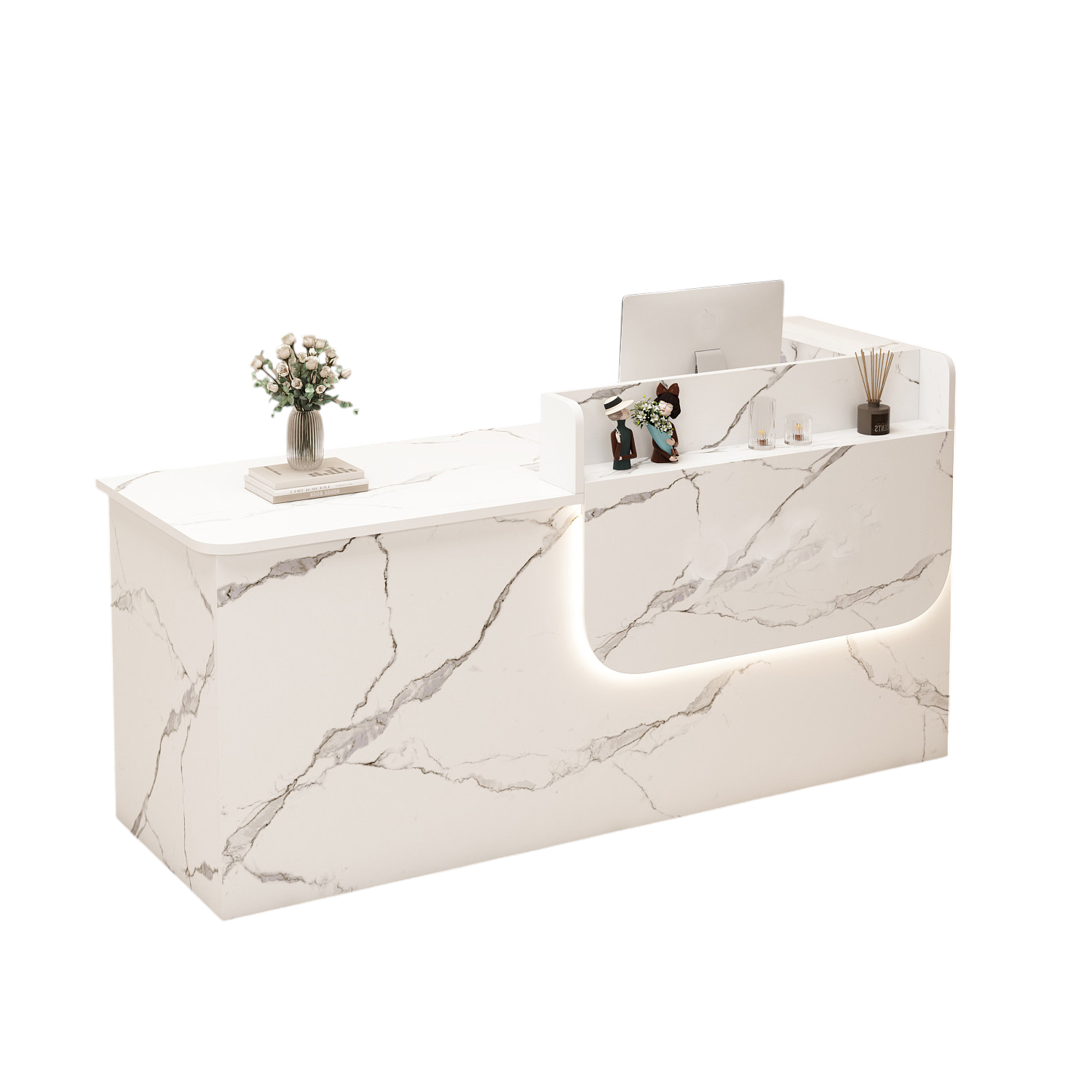 Corporate Reception Desk Hotel Lobby Counter Boutique Bar Desk Compact Salon