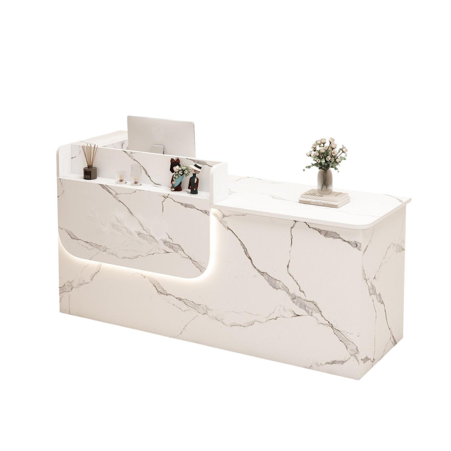 Corporate Reception Desk Hotel Lobby Counter Boutique Bar Desk Compact Salon