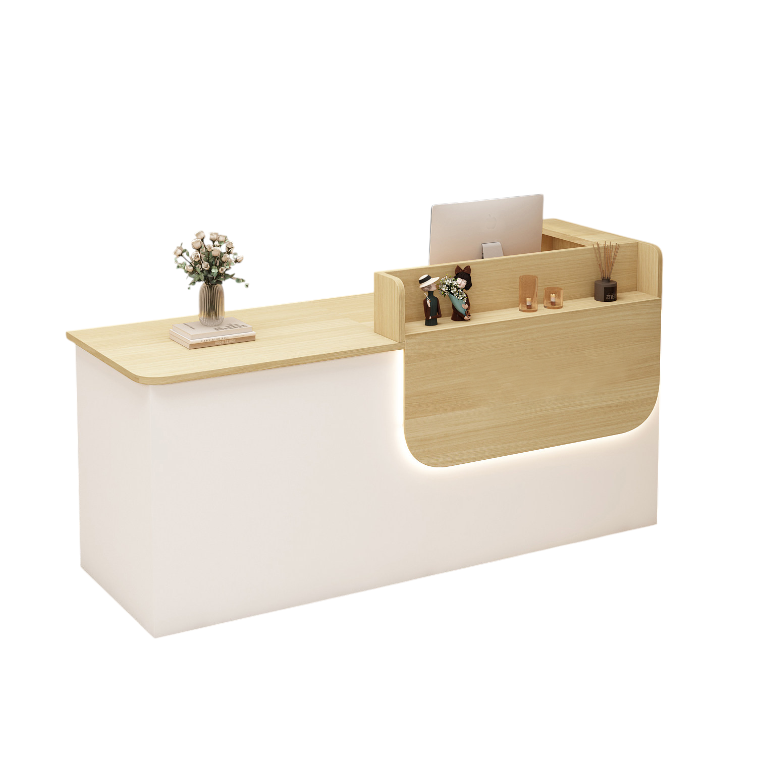 Corporate Reception Desk Hotel Lobby Counter Boutique Bar Desk Compact Salon