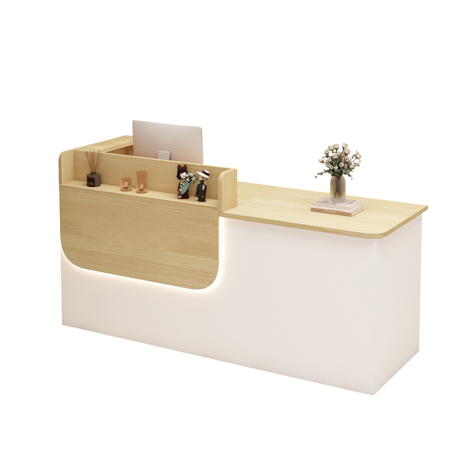Corporate Reception Desk Hotel Lobby Counter Boutique Bar Desk Compact Salon