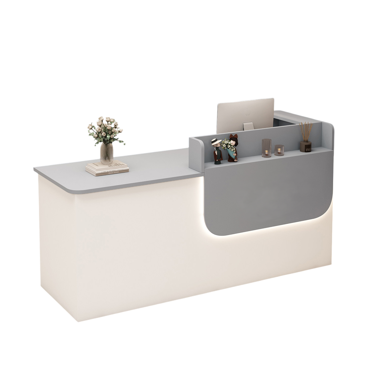 Corporate Reception Desk Hotel Lobby Counter Boutique Bar Desk Compact Salon
