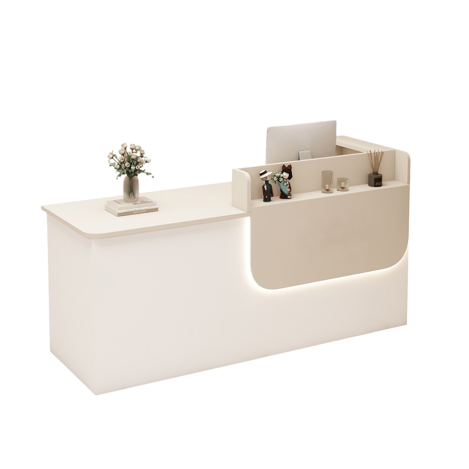 Corporate Reception Desk Hotel Lobby Counter Boutique Bar Desk Compact Salon