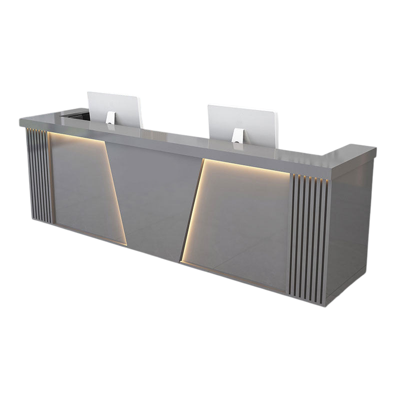 Corporate Reception Desk Boutique Counter Commercial Bar Table 120-480cm Salon