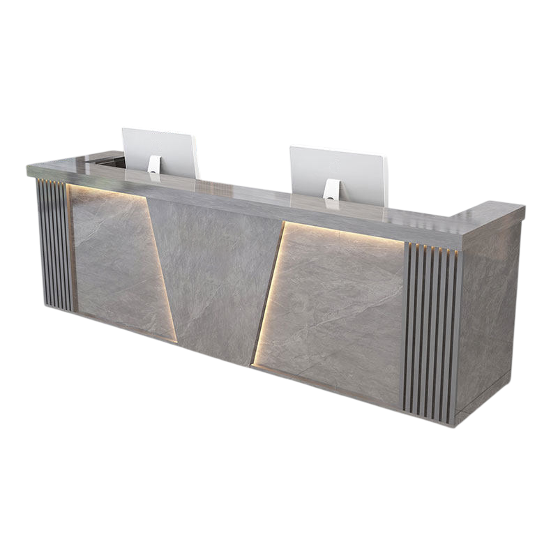 Corporate Reception Desk Boutique Counter Commercial Bar Table 120-480cm Salon