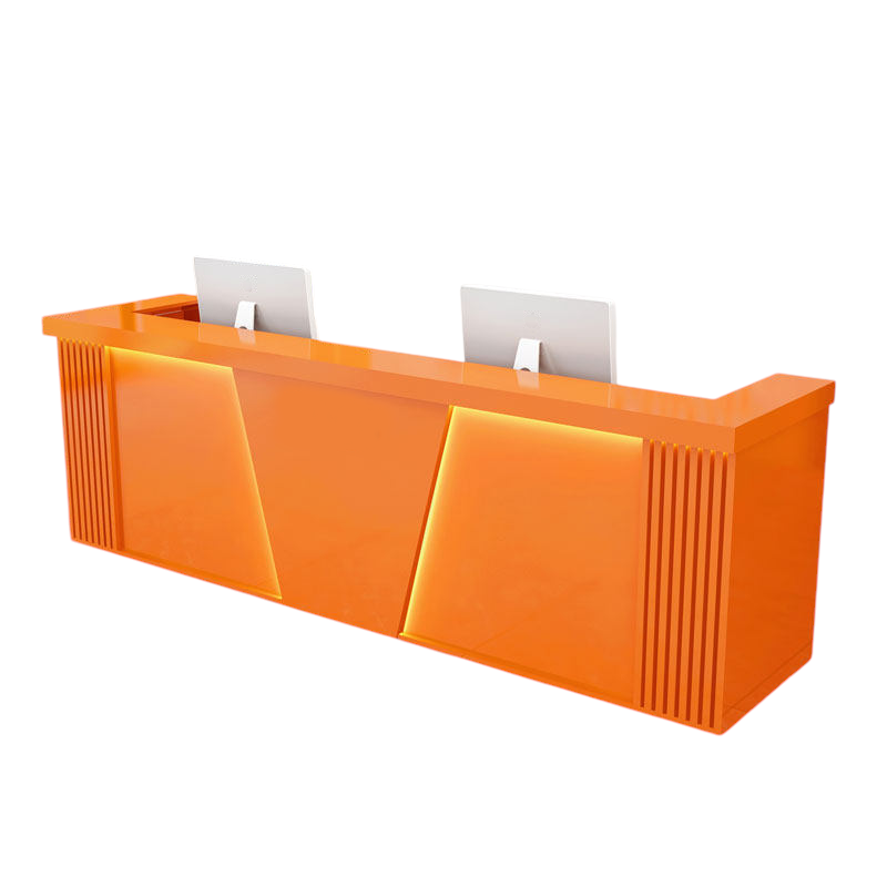 Corporate Reception Desk Boutique Counter Commercial Bar Table 120-480cm Salon