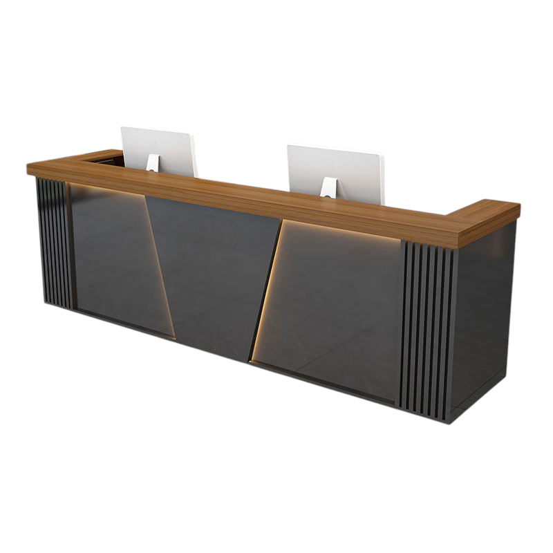 Corporate Reception Desk Boutique Counter Commercial Bar Table 120-480cm Salon