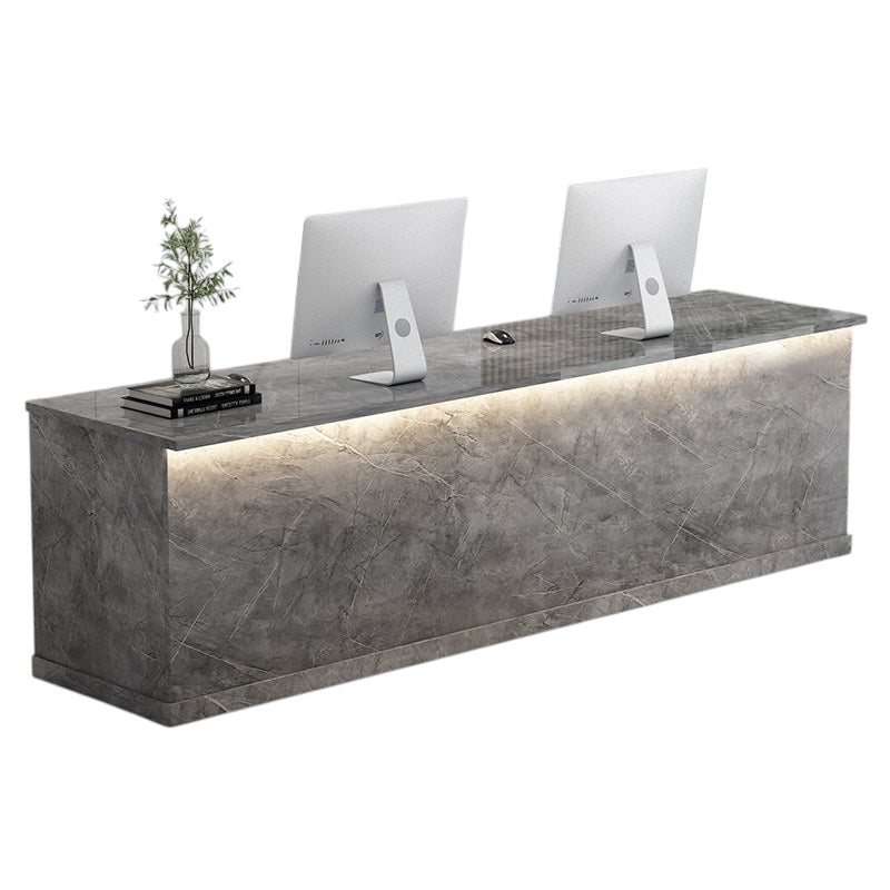 High Gloss Reception Desk Luxury Corporate Office Front Salon Shop Bar Counter