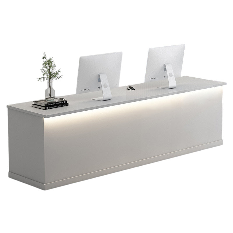 High Gloss Reception Desk Luxury Corporate Office Front Salon Shop Bar Counter