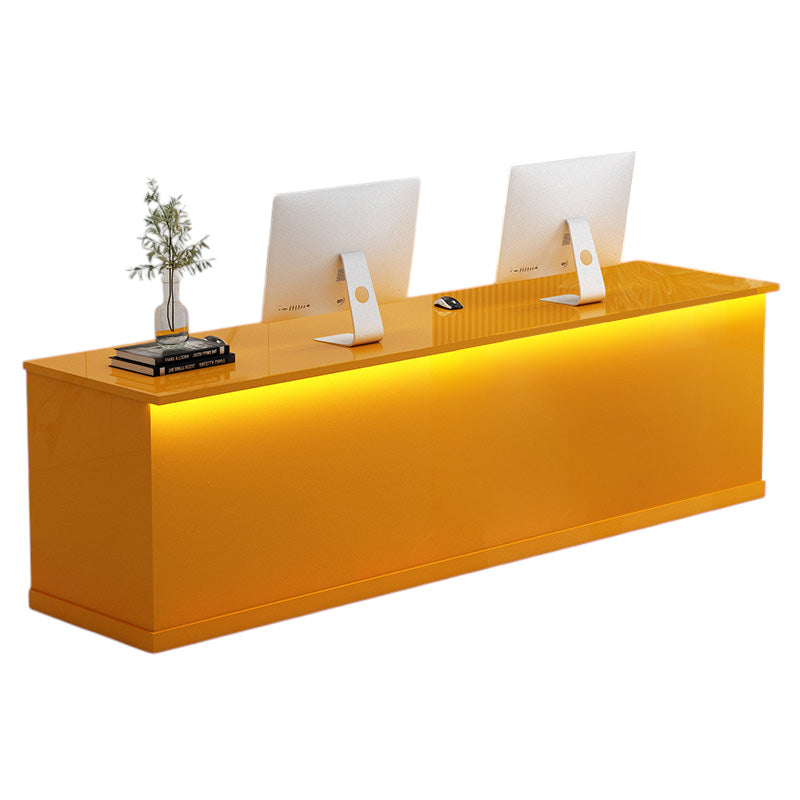 High Gloss Reception Desk Luxury Corporate Office Front Salon Shop Bar Counter
