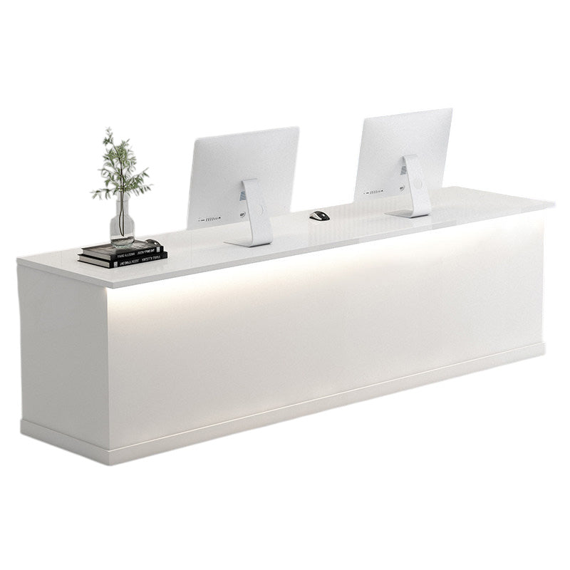 High Gloss Reception Desk Luxury Corporate Office Front Salon Shop Bar Counter