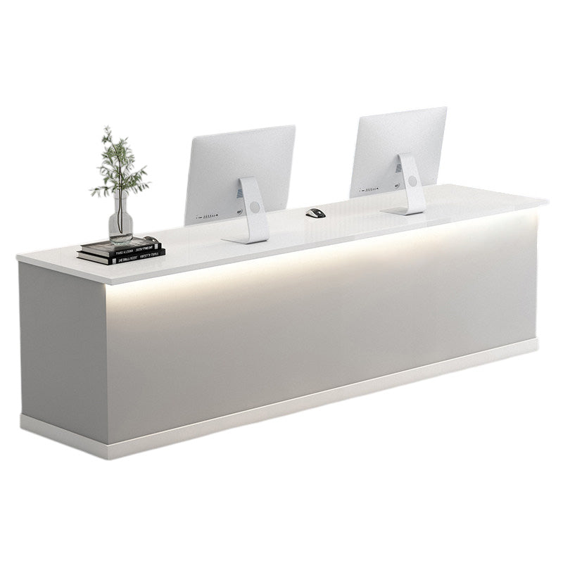 High Gloss Reception Desk Luxury Corporate Office Front Salon Shop Bar Counter