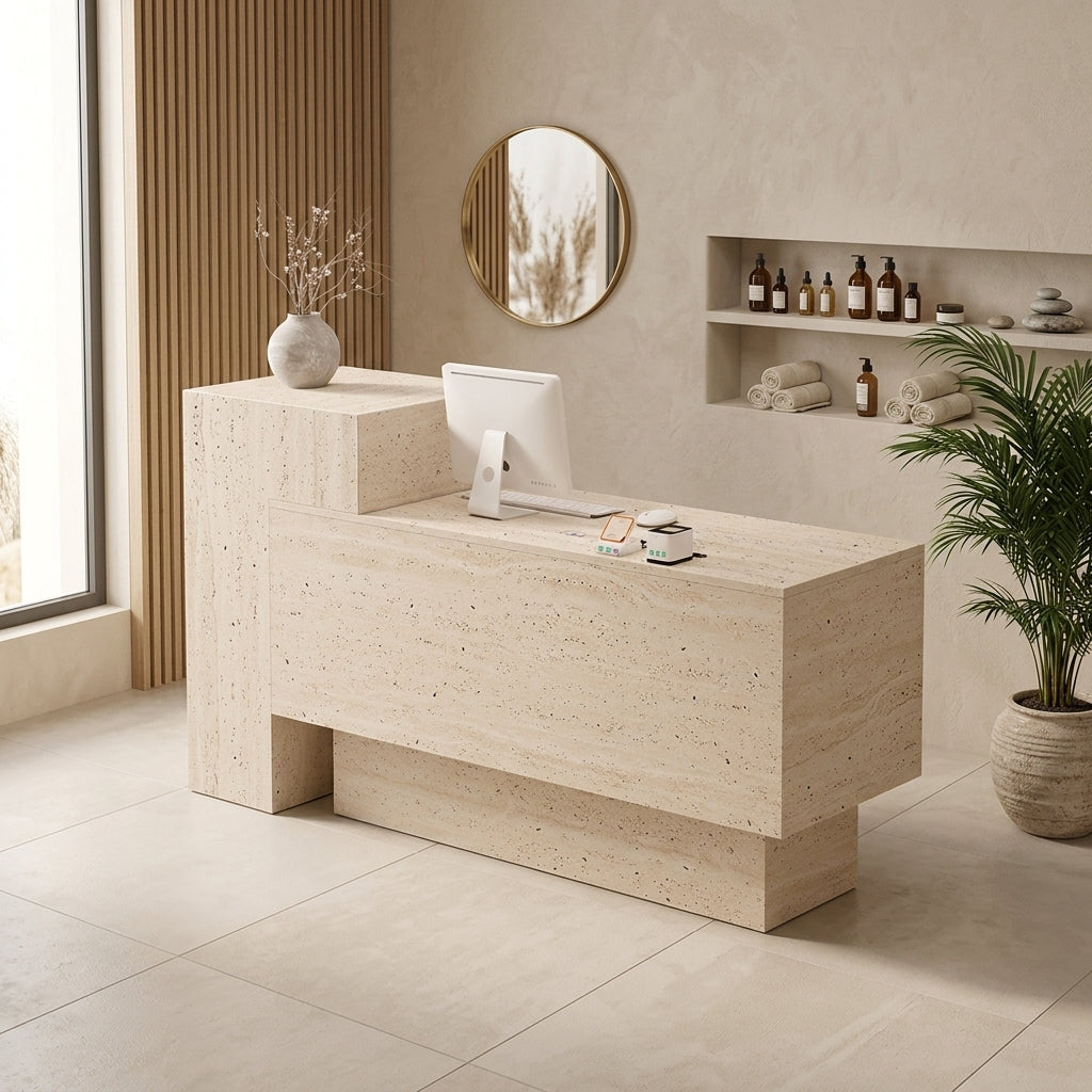 Nail Salon Reception Desk Compact Bar Counter Boutique Front Table 120-240cm