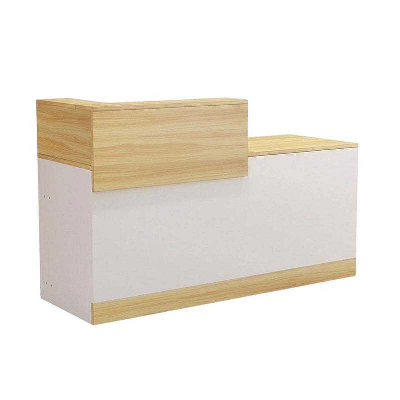 Flat Pack Reception Desk Melamine Office Counter Compact Bar Boutique Salon
