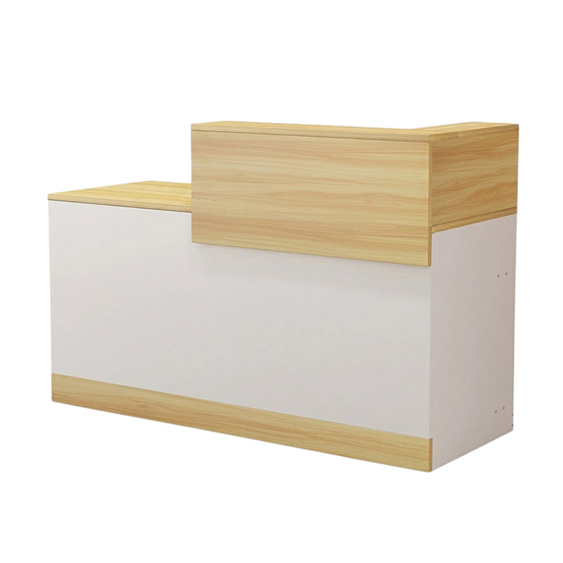 Flat Pack Reception Desk Melamine Office Counter Compact Bar Boutique Salon
