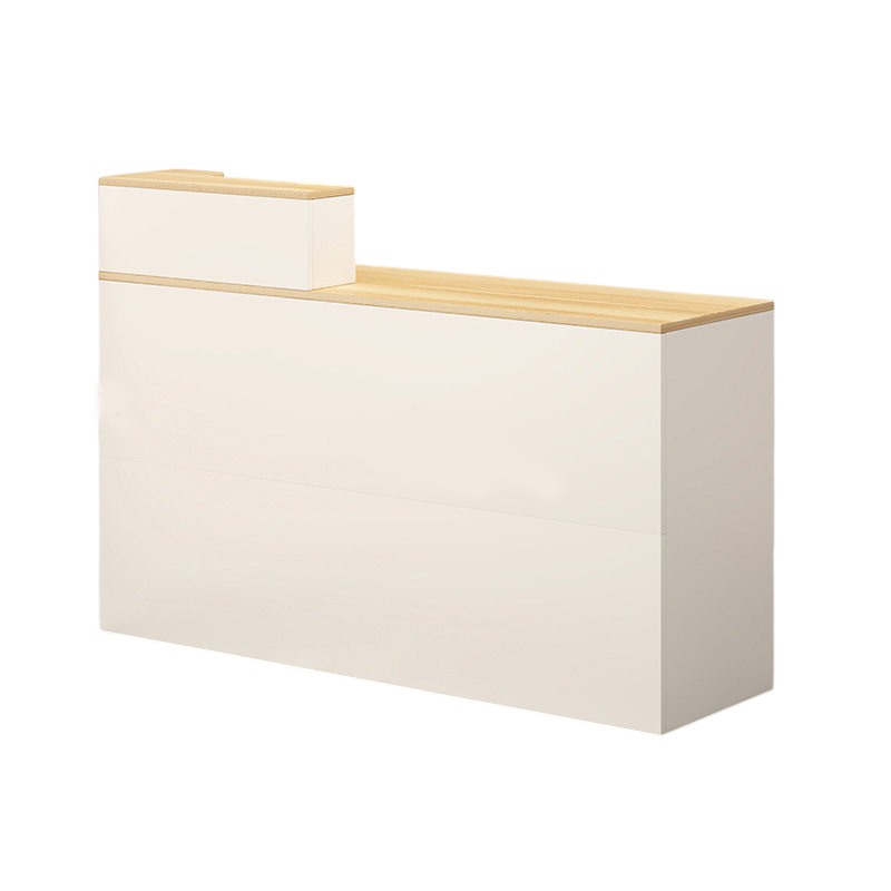 Compact Reception Desk Retail Checkout Counter Corporate Front Table 80-160cm