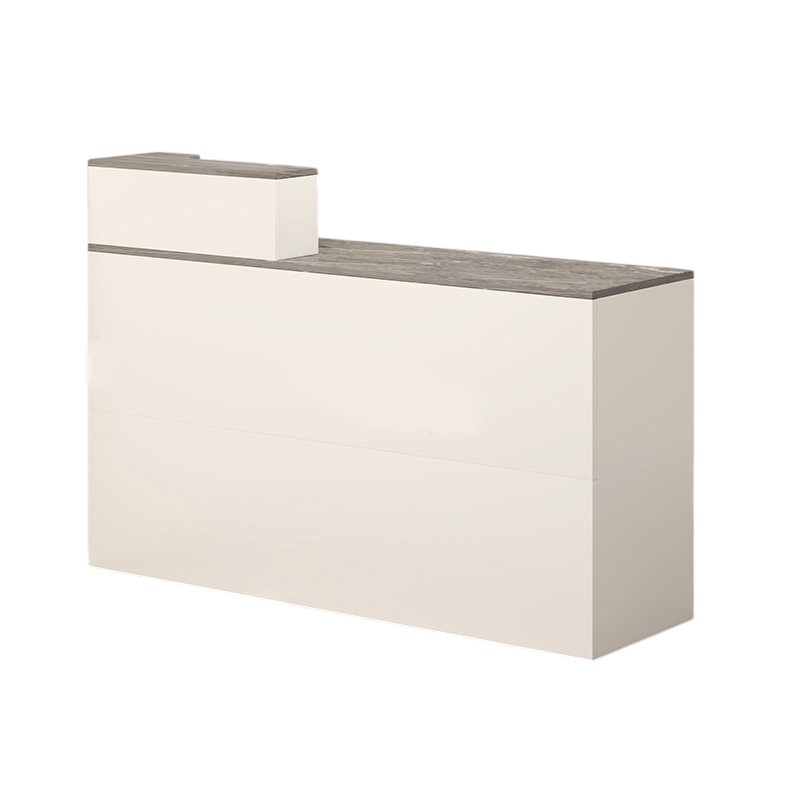 Compact Reception Desk Retail Checkout Counter Corporate Front Table 80-160cm
