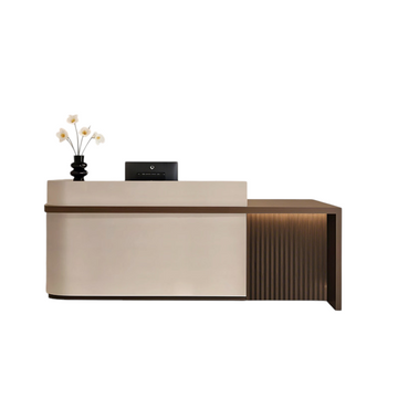 Premium Aesthetic Reception Desk Fully Assembled Shop Counter Tea Bar Cabinet
