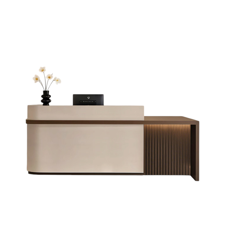 Premium Aesthetic Reception Desk Fully Assembled Shop Counter Tea Bar Cabinet