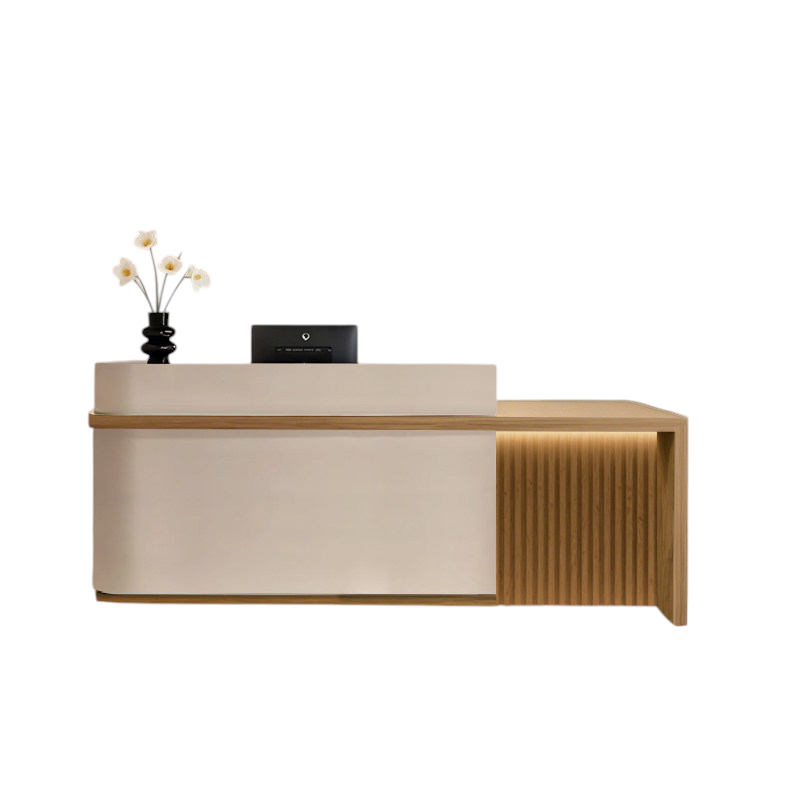 Premium Aesthetic Reception Desk Fully Assembled Shop Counter Tea Bar Cabinet