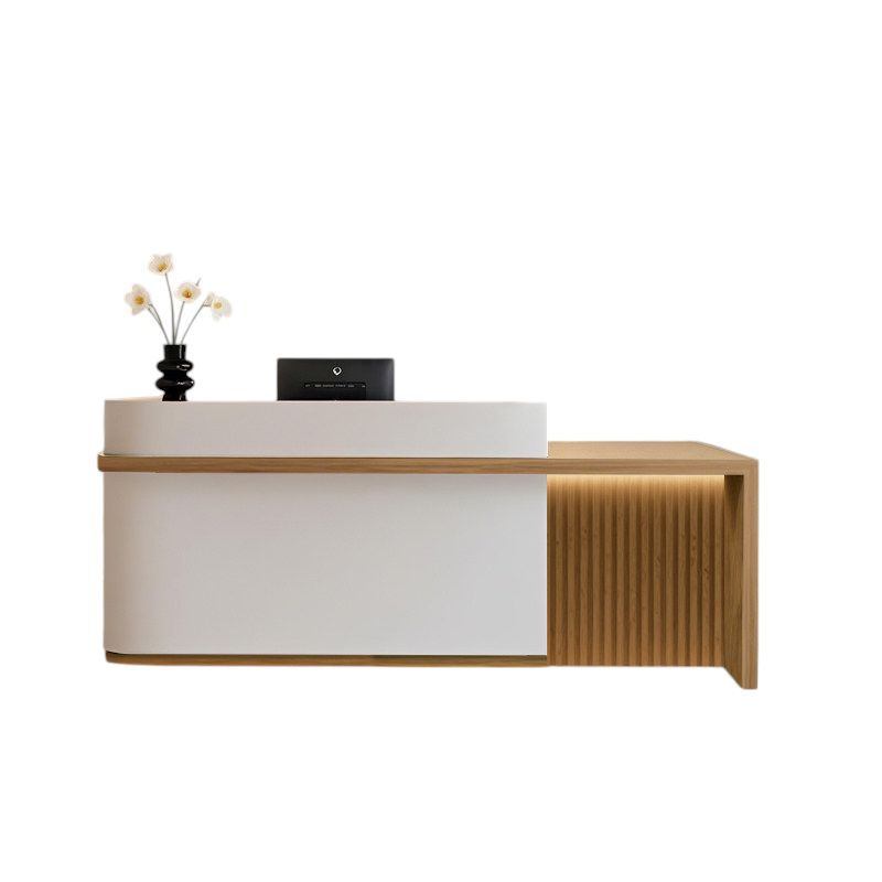 Premium Aesthetic Reception Desk Fully Assembled Shop Counter Tea Bar Cabinet