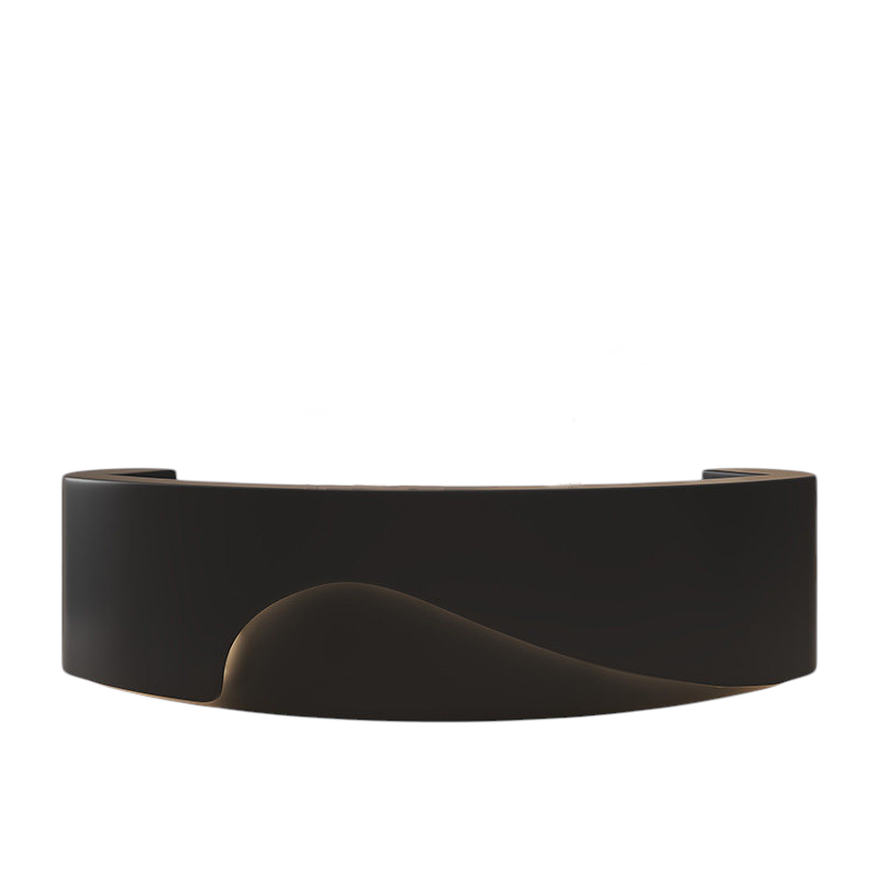 Curved Reception Desk Fully Assembled Retail Salon Counter Office 150-550cm BDLFurniture