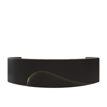 Curved Reception Desk Fully Assembled Retail Salon Counter Office 150-550cm BDLFurniture
