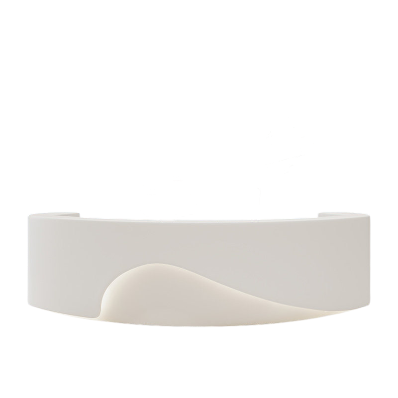 Curved Reception Desk Fully Assembled Retail Salon Counter Office 150-550cm BDLFurniture