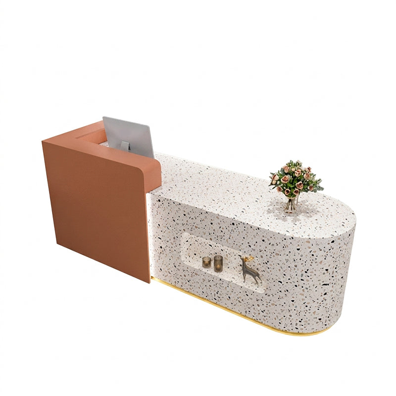 BDLFurniture Reception Desk Retail Shop Counter Salon Office Table 120-380cm