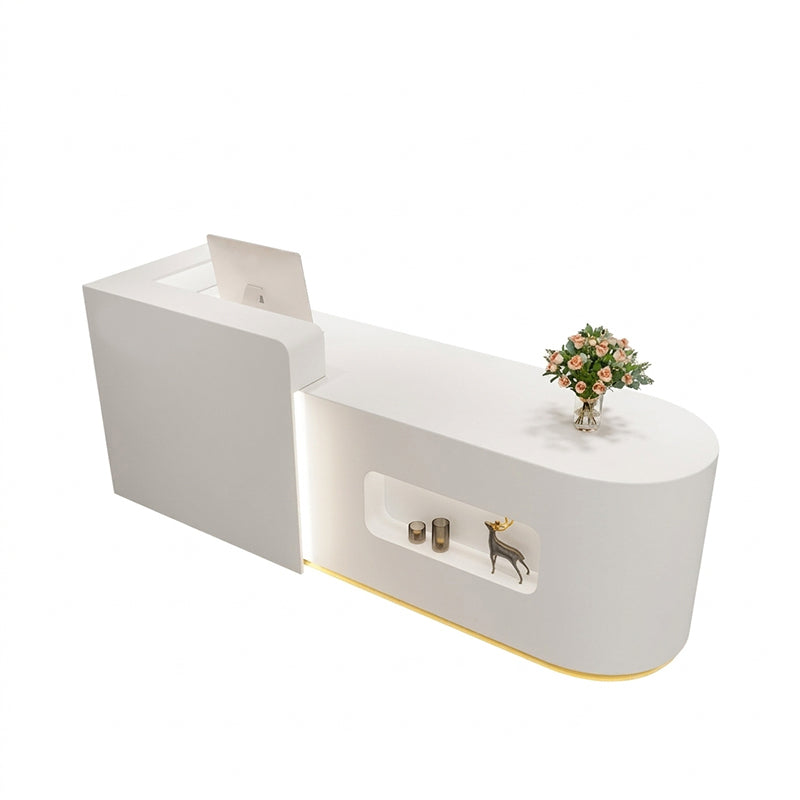 BDLFurniture Reception Desk Retail Shop Counter Salon Office Table 120-380cm