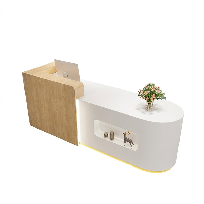 BDLFurniture Reception Desk Retail Shop Counter Salon Office Table 120-380cm