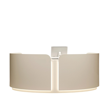 Curved Reception Desk Fully Assembled Commercial Salon Shop Front Counter 150-300cm