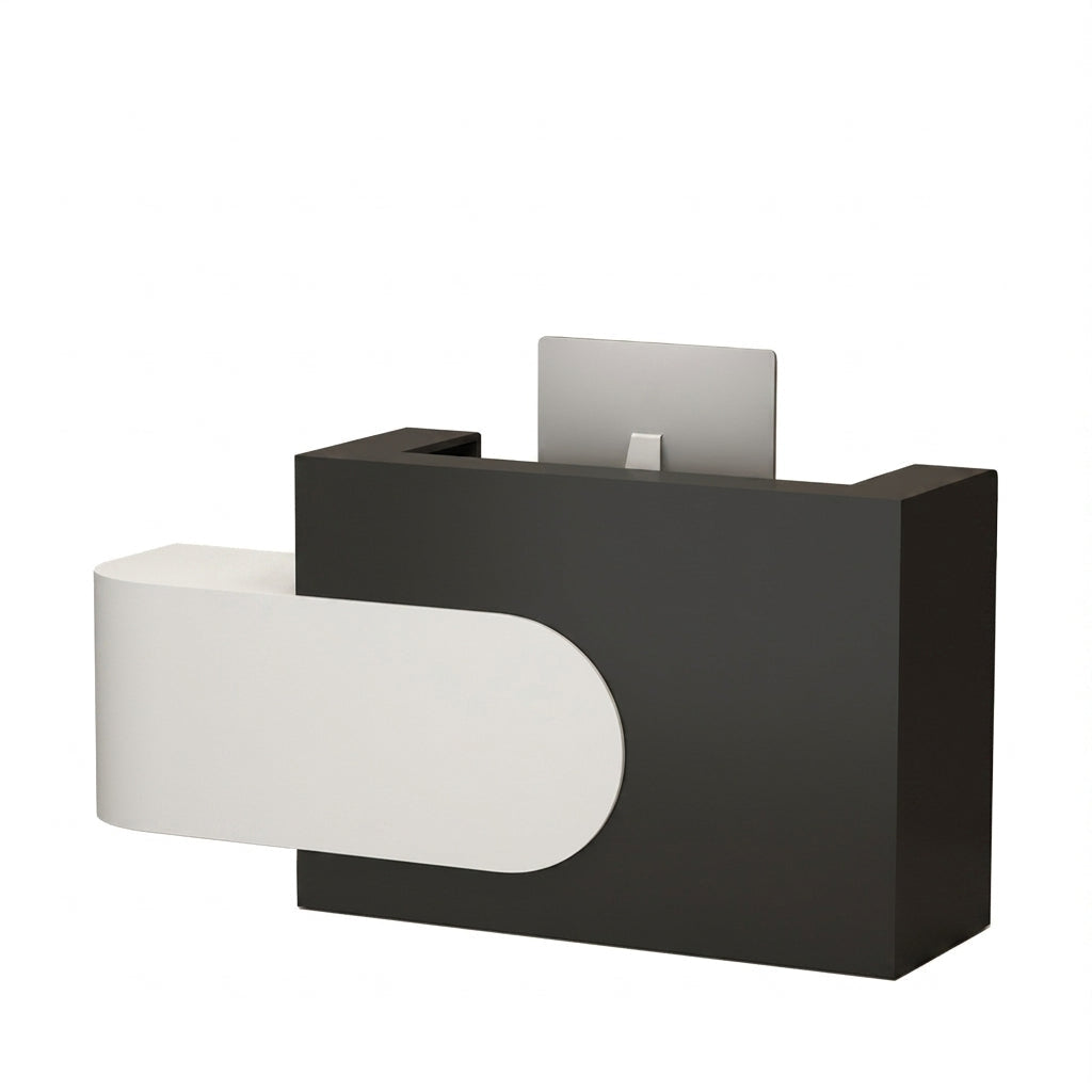 Cream Aesthetic Compact Reception Desk & Front Desk 120-240cm by BDLFurniture