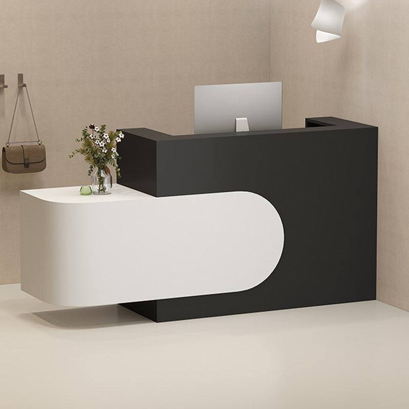 Cream Aesthetic Compact Reception Desk & Front Desk 120-240cm by BDLFurniture