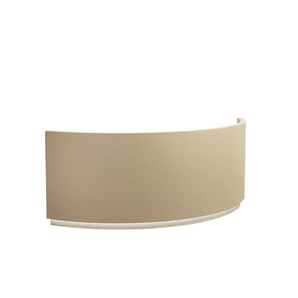 Curved Reception Desk Elegant Counter for Salons | 140cm-400cm Front Desk