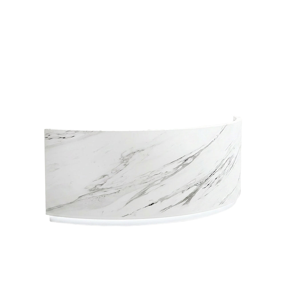 Curved Reception Desk Elegant Counter for Salons | 140cm-400cm Front Desk