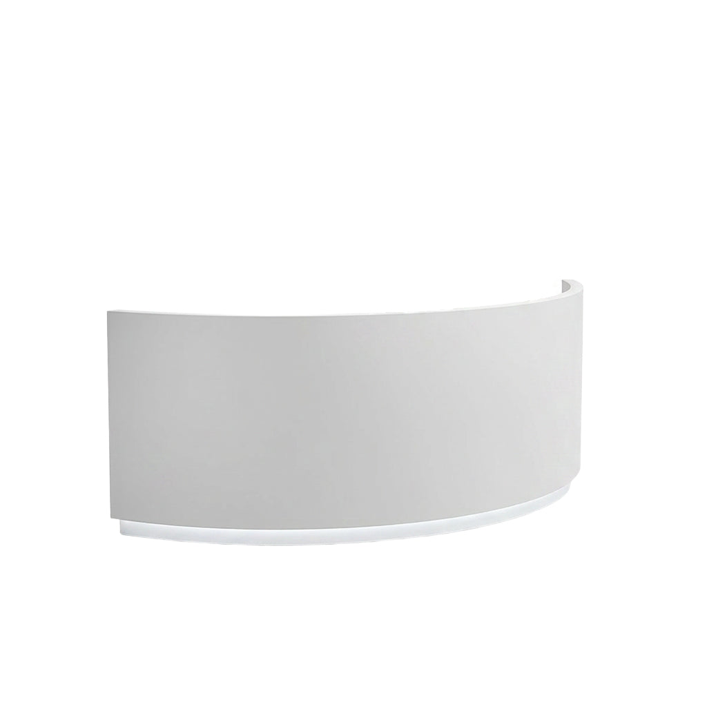 Curved Reception Desk Elegant Counter for Salons | 140cm-400cm Front Desk
