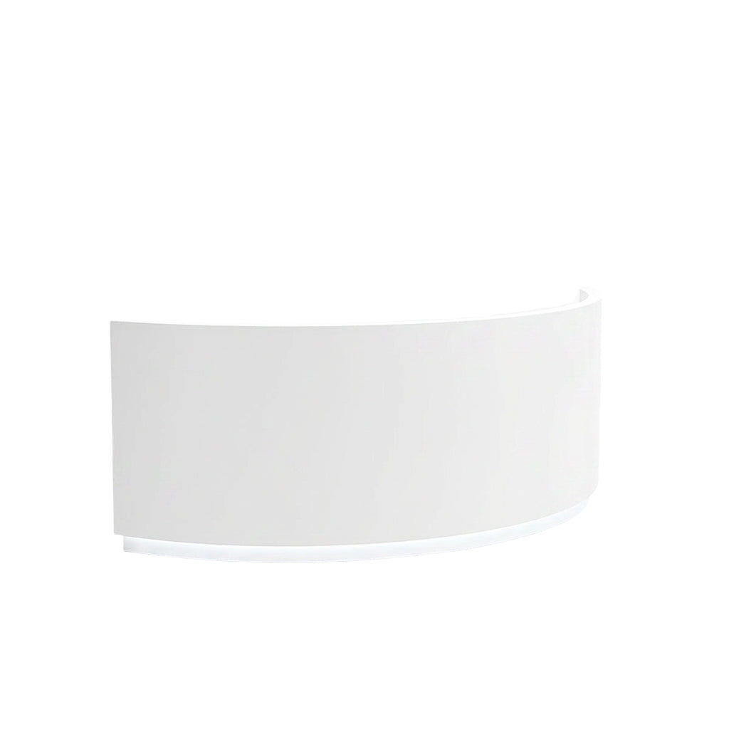 Curved Reception Desk Elegant Counter for Salons | 140cm-400cm Front Desk