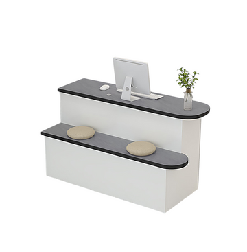 Modern Compact Reception Desk – Stylish Counter for Clothing and Beauty Shops