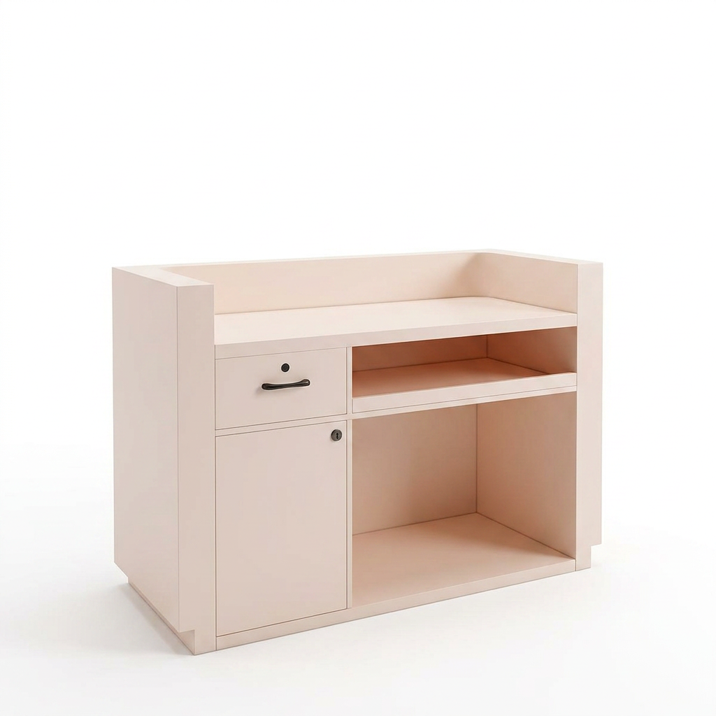 Modern Reception Desk Front Counter for Shops, Office | 80cm-300cm Reception Furniture