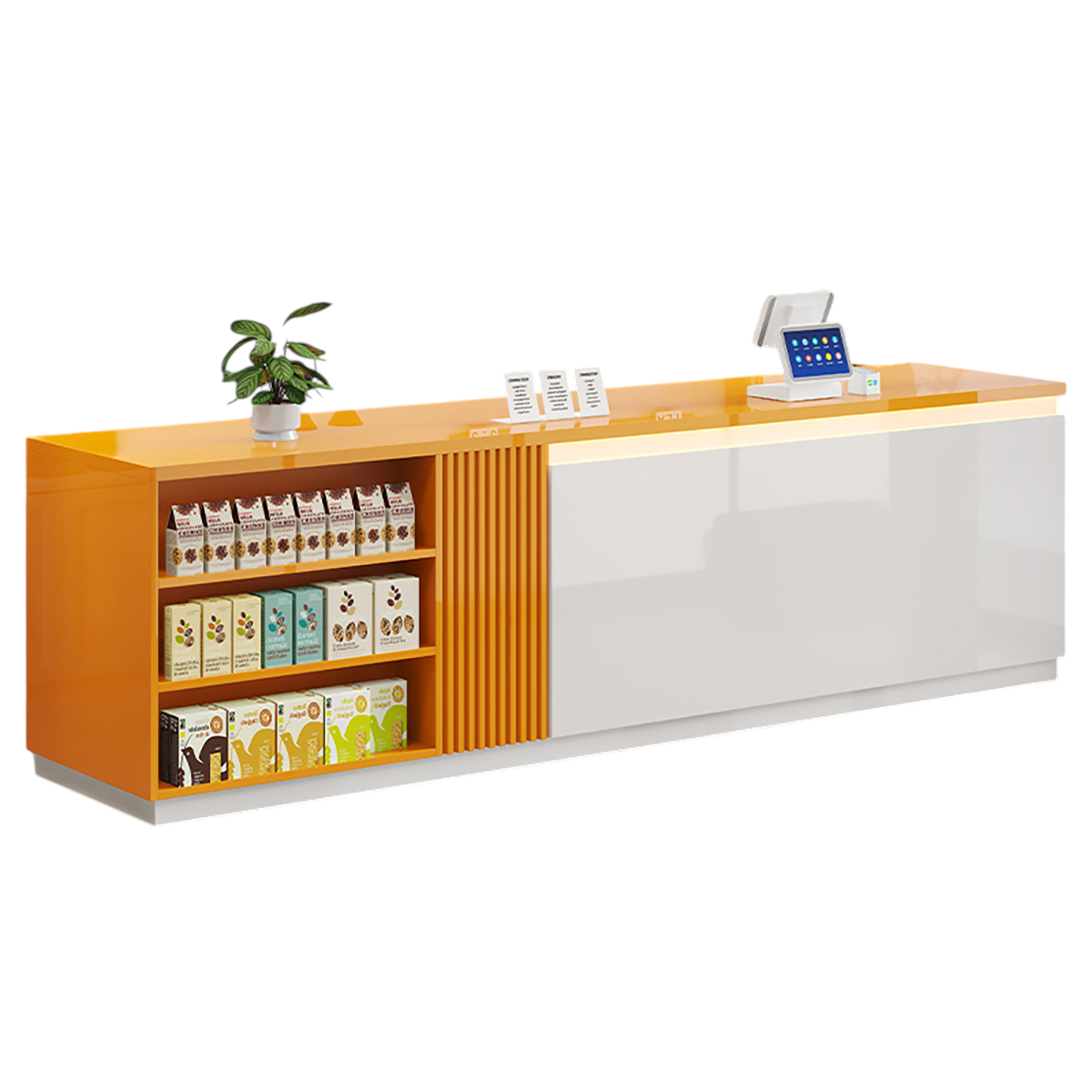 Modern Reception Counter for Bubble Tea Shops, Convenience Stores & Small Businesses