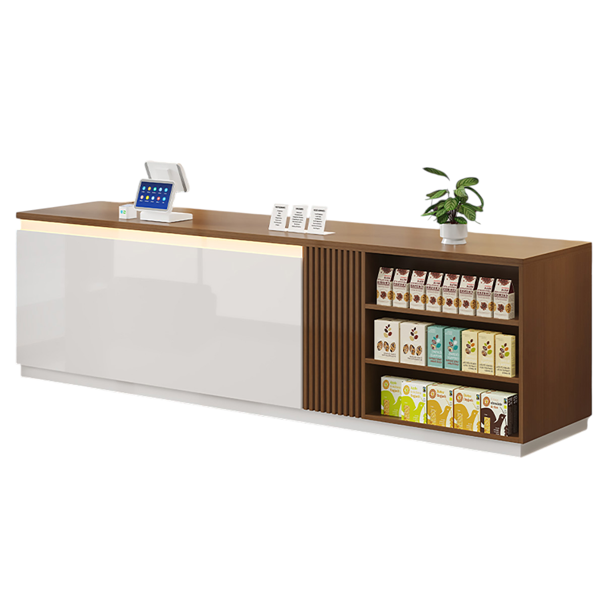 Modern Reception Counter for Bubble Tea Shops, Convenience Stores & Small Businesses