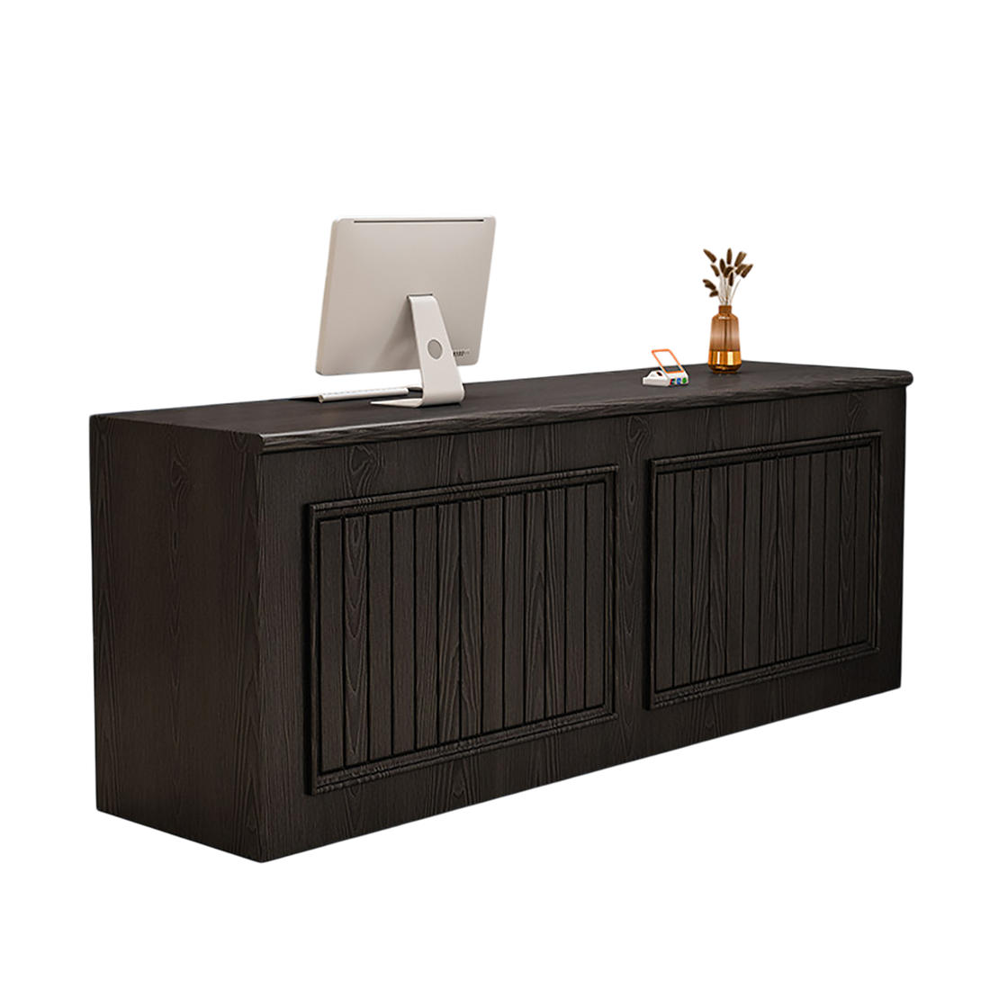 Vintage Lacquer Reception Desk Boutique Front Counter for Clothing Stores and Beauty Salons 100-240cm