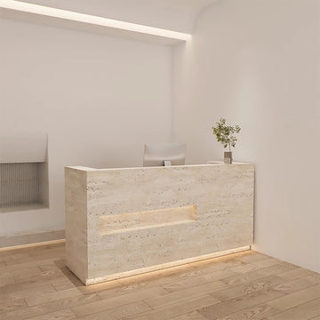 Modern Reception Desk – Compact Front Desk for Boutiques, Salons and Small Stores