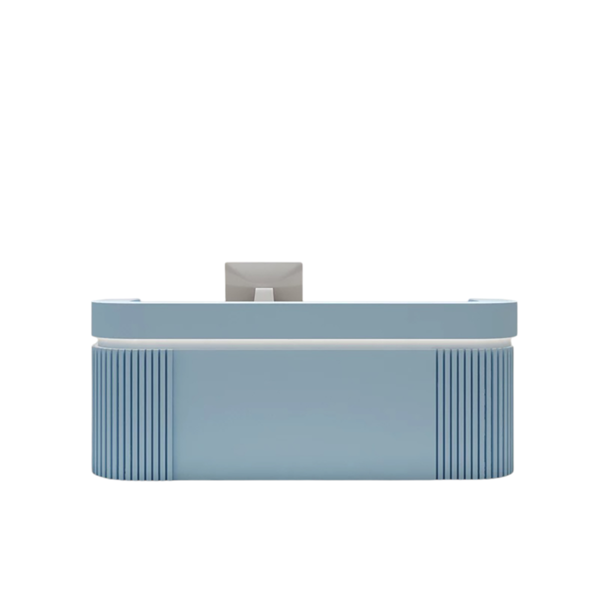 Curved Reception Desk – Custom Front Desk for Boutiques, Cafes, Salons and Offices Fully Assembled