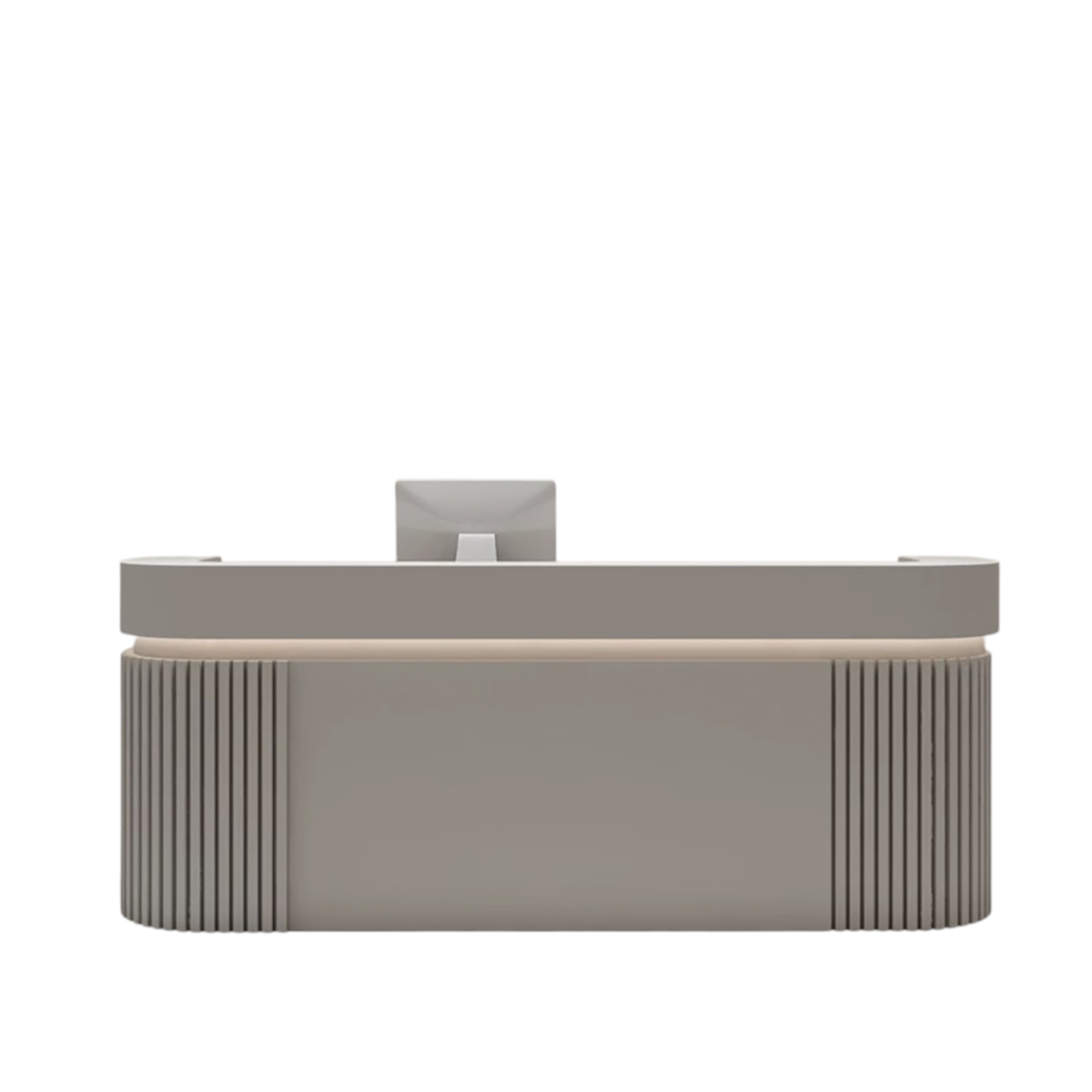 Curved Reception Desk – Custom Front Desk for Boutiques, Cafes, Salons and Offices Fully Assembled