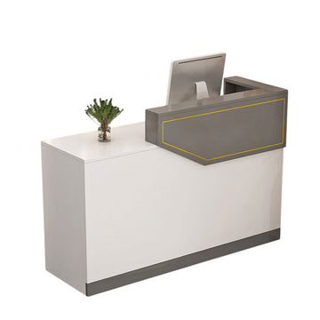 （In Stock Now）Compact Reception Desk – Modern Corner Counter for Salons, Boutiques & Beauty Stores