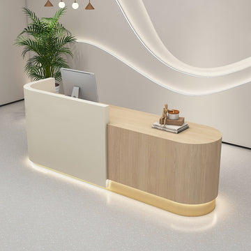 Curved Reception Desk & Front Desk by BDLFurniture Australia-wide Custom Delivery